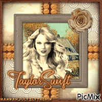 ♦Taylor Swift in Brown and Beige Tones♦ - 免费动画 GIF