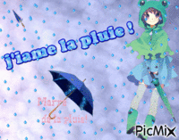 j'aime la pluie ! 动画 GIF