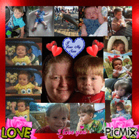 Mother & Son Collage Animiertes GIF