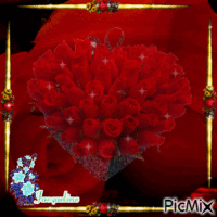 coeur de roses - Ingyenes animált GIF