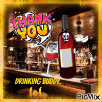 DRINKING BUDDY анимиран GIF