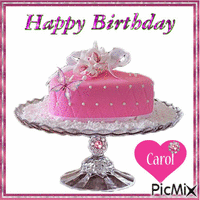 Carol Birthday - GIF animate gratis