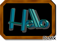 hello - GIF animado grátis