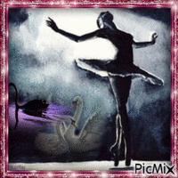 La ballerine et les cygnes !!!!!! - 免费动画 GIF