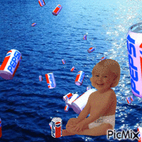 Pepsi baby GIF animé