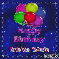 Happy Birthday Robbie - Nemokamas animacinis gif