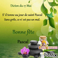 bonne fête Pascal - Бесплатный анимированный гифка