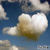HEART IN THE CLOUDS GIF animado