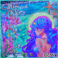 Mermaid Story - Безплатен анимиран GIF
