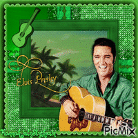 ♦♫♦Elvis Presley in Green Tones♦♫♦