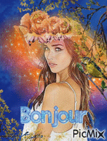 Bonjour - Bezmaksas animēts GIF