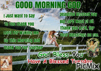 GOOD MORNING GOD - Бесплатный анимированный гифка