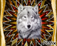 le loup geanimeerde GIF
