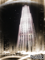 City- the Rockefeller Center🙂 animeret GIF