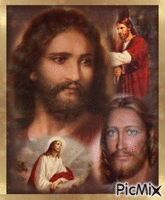 Jesus e o nosso pai do céu - Gratis animerad GIF