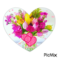 gif flowers-heart Animiertes GIF