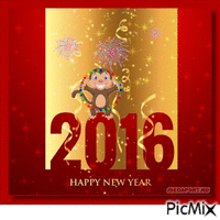 Happy New Year - Bezmaksas animēts GIF