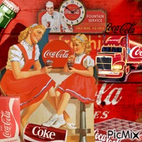 j'aime le Coca Cola - Бесплатный анимированный гифка