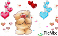 Heart Bear GIF animé