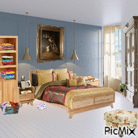 Schlafzimmer animovaný GIF