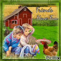 Friends Have Fun - Free animated GIF