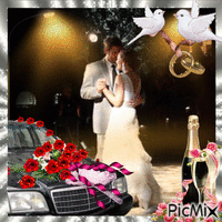 Düğünde dans - Darmowy animowany GIF