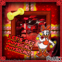 {[Daisy Duck gets Physical! Physical!]} анимиран GIF