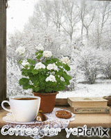 Winter coffee - Бесплатный анимированный гифка