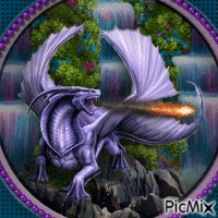 Lavender Dragon-RM-06-18-23 GIF animé