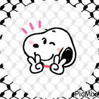 Snoopy kuffiyeh анимиран GIF