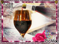 Copa de vino - GIF animado grátis