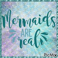 Mermaids are Real GIF แบบเคลื่อนไหว