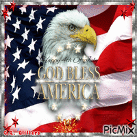 God Bless America - GIF animé gratuit