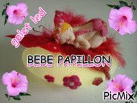 BEBE PAPILLON - Бесплатный анимированный гифка