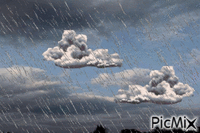 Ciel nuageux et pluvieux - GIF animasi gratis