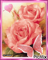 Movable roses. animovaný GIF
