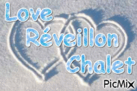 love reveillon chalet - Darmowy animowany GIF