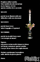 preghiera della candela анимирани ГИФ