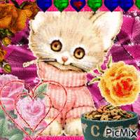 Le chat💗💗 动画 GIF