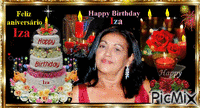 Happy Birthday Iza geanimeerde GIF
