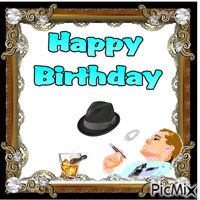 Happy birthday animovaný GIF