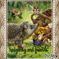 hedgehog and friends 动画 GIF