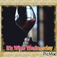 Wine Wednesday - GIF animado grátis