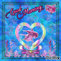 Good Morning Dolphins Animiertes GIF