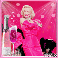 champagne and bubbles GIF animé