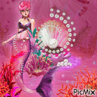 Trish mermaid GIF animé