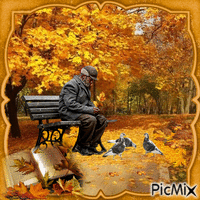The autumn of our life анимиран GIF