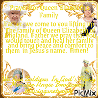 a prayer for Queen Elizabeths family Animated GIF
