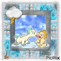 {Pegasus & Baby Hercules - A Pure Friendship} GIF animado