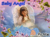 baby angel - Бесплатный анимированный гифка